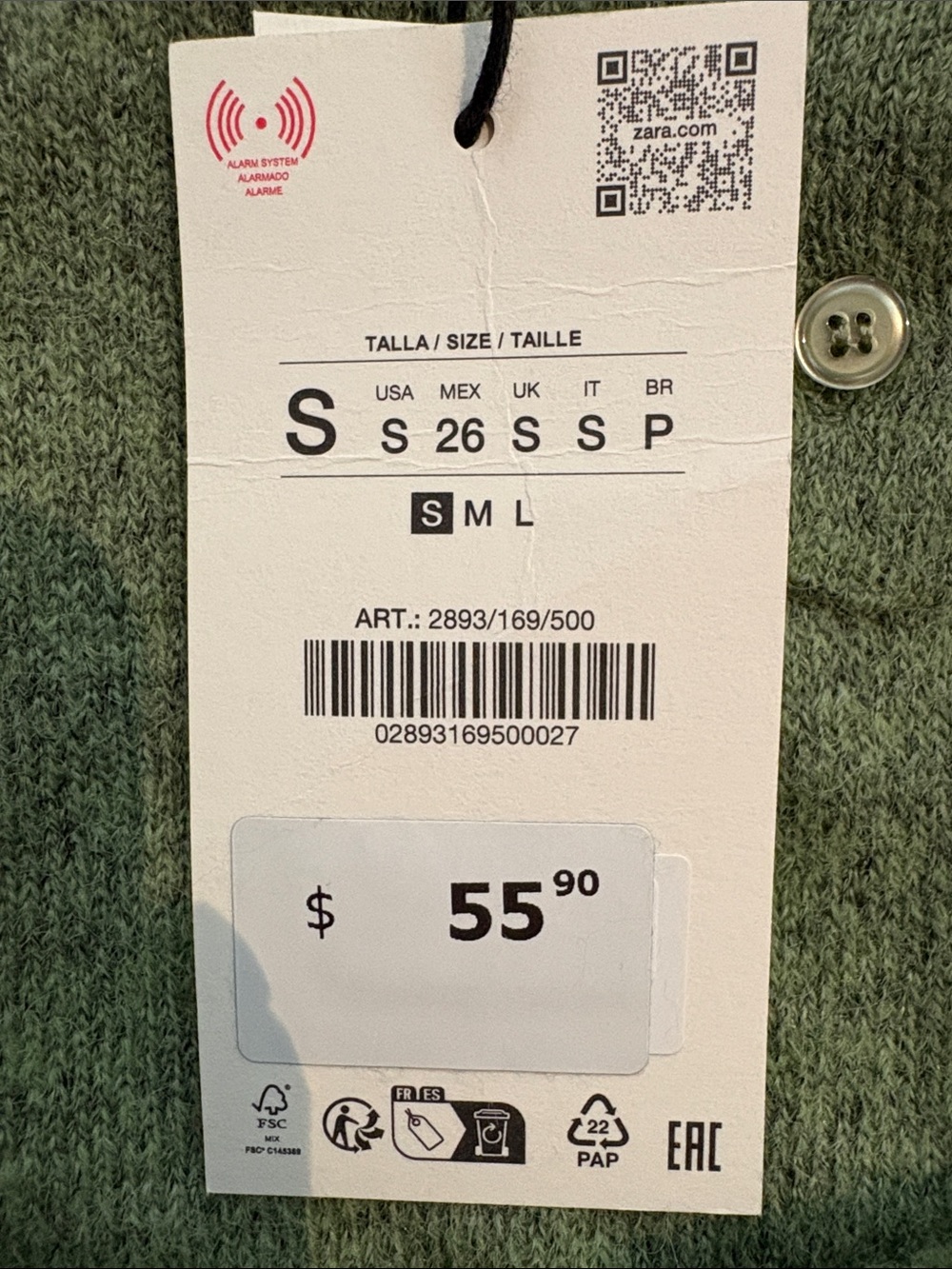 Zara Contrast Knit Polo Shirt - Picture 6 of 7